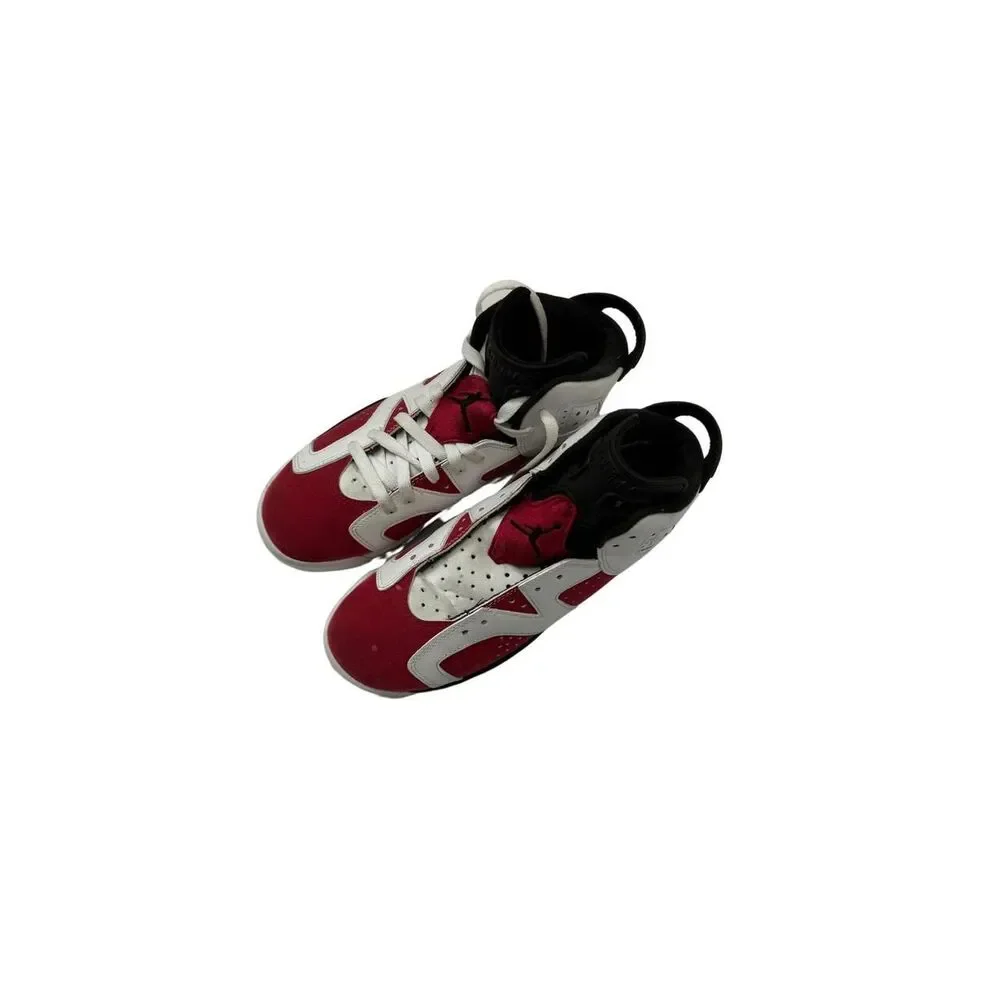 $40 (Or best offer.) AIR JORDAN VI RETRO CARMINE RED/WHITE BOYS SIZE 6Y .